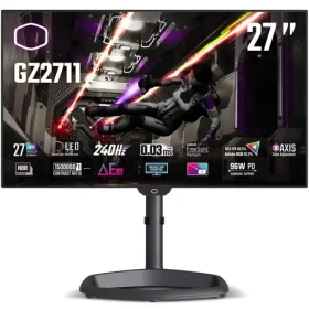 27" Cooler Master GZ2711 černá / OLED / 2560x1440 / 240Hz/ 450cd-m2 / 1500000:1 / 0.03ms / 2x HDMI + 2x DP / VESA (CMI-GZ2711-EK)