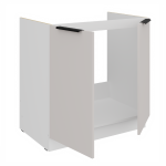 Spodní skříňka pod dřez Como 80 ZL 2F BB Barva korpusu: Bílá, Barva dvířek: Kašmír
