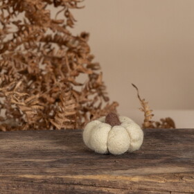 Storefactory Podzimní dekorace dýně Haga Beige, béžová barva, textil