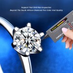 Royal Fashion stříbrný prsten HA-XJZ001-SILVER-MOISSANITE Velikost: 6 (EU: 51-53)