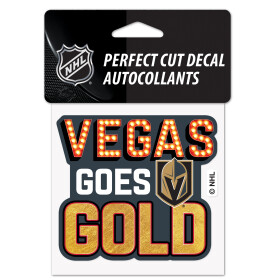 Wincraft Samolepka Vegas Golden Knights NHL Perfect Cut Decal SLOGAN% 1 ks