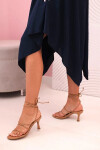 Women's dress with straps flared with an asymmetrical hem námořnická modř UNI