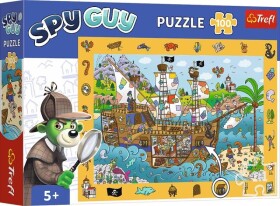 Puzzle s hledáním obrázků Spy Guy: Pirátská loď/100 dílků