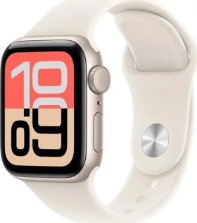 Apple Watch SE 3 40mm Starlight / Chytré hodinky / GPS / 130–200 mm / hliník / sportovní řemínek M/L