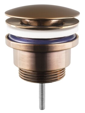 SAPHO - Umyvadlová výpust 5/4“, click-clack, velká zátka, 10-55, měď mat CV1002PG
