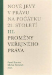 Nové jevy právu na počátku 21. století sv. Proměny veřejného práva Pavel Šturma