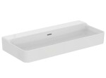 IDEAL STANDARD - Conca Ceram Umyvadlo na desku 100x45 cm, s přepadem, bez otvoru pro baterii, bílá T383401