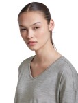Dámské merino triko dlouhý rukáv ICEBREAKER Wmns Merino 150 Lodge LS Tee, Metro Heather velikost: L