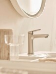 DURAVIT - Wave Umyvadlová baterie, kartáčovaný nerez WA1020002070