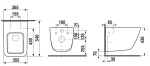 ALCADRAIN Renovmodul - předstěnový instalační systém s bílým/ chrom tlačítkem M1720-1 + WC JIKA PURE + SEDÁTKO DURAPLAST AM115/1000 M1720-1 PU1
