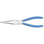 Knipex 26 26 200 T Půlkulaté kleště s břity VDE s připevňovacím okem 200mm / úzké ploché kleště /40° / délka čelistí:73m (26 26 200 T)