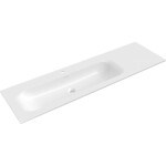 MEXEN - Vela umyvadlo zapuštěné do desky levá 161 x 46,5, bílá lesk 25231600L