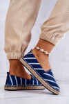 Dámské klasické espadrilky Big Star JJ274960 Námořnická modrá 39