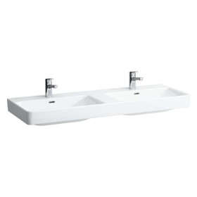 Laufen - Pro S Dvojumyvadlo, 130x46 cm, se 6 otvory pro baterie, s LCC, bílá H8149684001081