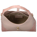 Luxusní dámská kožená kabelka do ruky Elizaveta, růžová