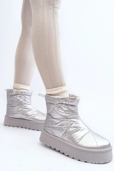 Dámské sněhule na masivní platformě VL226P Stříbrná - Seastar stříbrná 39