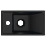 IDEAL STANDARD - Tempo Umývátko 37x21 cm, bez přepadu, otvor pro baterii vlevo, černá E2113V3