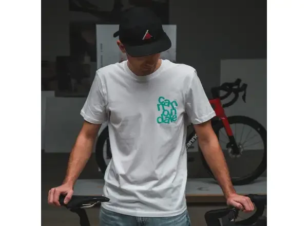 Cannondale Lifestyle pánské triko krátký rukáv White/Turquosie vel.