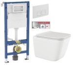 GEBERIT DuofixBasic s bílým tlačítkem DELTA50 + WC INVENA PAROS + SEDÁTKO 458.103.00.2 50BI RO1