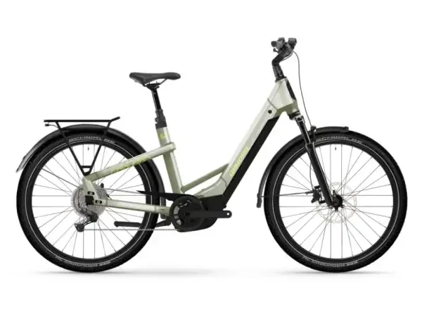 Winora Yakun X10 800Wh nízkonástupové elektrokolo ivory green gloss vel. S / 44 cm
