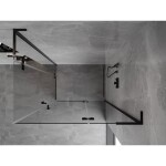 MEXEN/S - Mist-H L Duo sprchový kout dveře křídlové 90 x 110, transparent, černá 8A5L-090L-110P-70-00