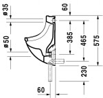 DURAVIT - Starck 3 Pisoár, zadní přívod vody, s WonderGliss, bílá 08213500001