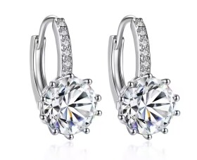 LUNICA Luxusní stříbrné náušnice ZÁŘE 0634