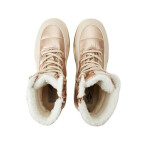 Lee Cooper – dámské zimní boty v metalickém provedení, zateplené kotníkové boty na zip 40