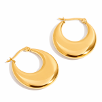 ELENYS Icona Gold – pozlacené náušnice 18K žluté zlato