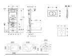 GEBERIT - Duofix Set předstěnové instalace, klozetu Arkas I a sedátka softclose, tlačítko Delta01, alpská bílá SANI11CA3157B