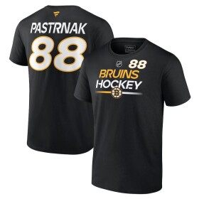 Fanatics Pánské Tričko David Pastrňák #88 Boston Bruins Authentic Pro Prime Name Number Velikost: