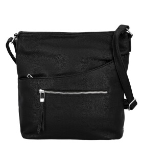 Trendy dámská koženková crossbody kabelka Lima, černá