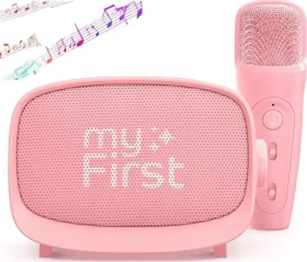 MYFIRST Karaoke sada Voice 2 růžová / Mikrofon a reproduktor / bezdrátová / zvukové efekty (FV5201SA-PK01)