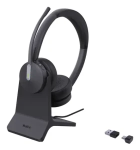 Yealink BH70 Dual (MS Teams) černá / Stereo náhlavní souprava / mikrofon / Bluetooth 5.2 / nabíjecí stojánek USB-A/C (1208701)