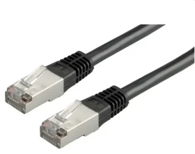 OEM Patch kabel FTP Cat5e černý / Síťový kabel / 5 m (PK-FTP5E-050-BK)
