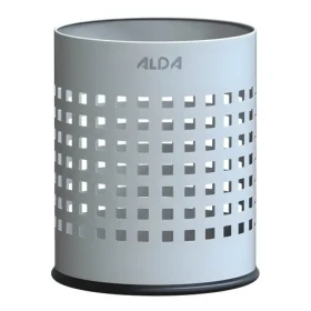 ALDA Officer bílá / Odpadkový koš / 7 l / děrovaný / lakovaná ocel