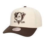 Mitchell & Ness Pánská kšiltovka Anaheim Ducks NHL Brown and Cream Pro Snapback Vintage