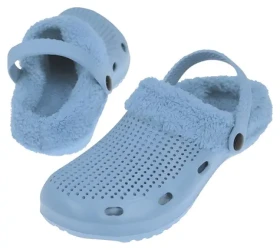 RULYT Pantofle LAGO FUR světle modrá vel. 38 / Unisex / odnímatelný kožíšek / do vody a na zahradu