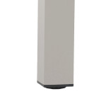 Zahradní stůl 162x90cm, hliník, polywood, béžová, AZT-S1514 CRM