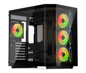 KRUX Empero černá / PC skříň / ATX / micro-ATX / mini-ITX / prosklený front a bočnice (KRXD010)