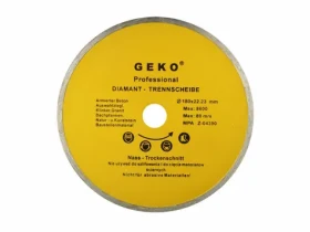 GEKO G00243 / Řezný kotouč diamantový celoobvodový / 180 x 8 x 22.2 mm (G00243)