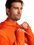 ICEBREAKER M 200 Realfleece Descender LS Zip Hoodie, Blaze velikost: M