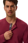 Pánské pyžamo 41919 Honor wine - HENDERSON vínová 3XL