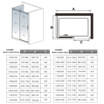H K - Sprchový kout DIAMOND F2 100x70 L/P varianta SE-DIAMONDF210070