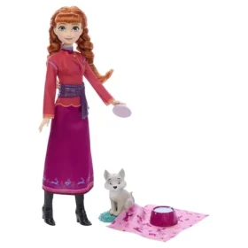 Mattel Frozen panenka - Anna s polárním vlčetem