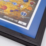 Obraz NBA NBA Highland Mint Logos & Team-Used Basketball