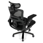 Kancelářská židle, houpací mechanismus, černá látka, KA-N1313 BK