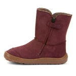 Dívčí zimní barefoot boty TEX SUEDE Bordeaux G3160250-1 - 29