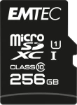 EMTEC microSD EliteGold 256GB + Adapter / UHS-I U1 / čtení: 90MBs / zápis: 20MBs (ECMSDM256GXC10GP)