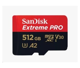 SanDisk micro SDXC karta 512GB Extreme PRO (200 MB/s Class 10, UHS-I U3 V30) + adaptér EDF_493414